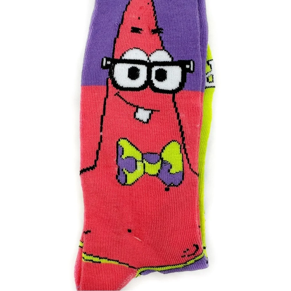 SpongeBob SquarePants Crew Socks Mens Womens Patrick Nickelodeon Y2K Fun Gift